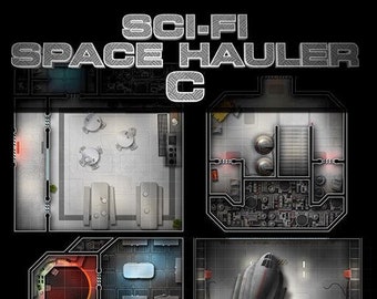 Transporteur spatial de science-fiction C