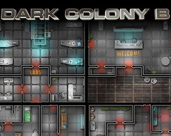 Dark Colony B: Fichas del mapa de batalla