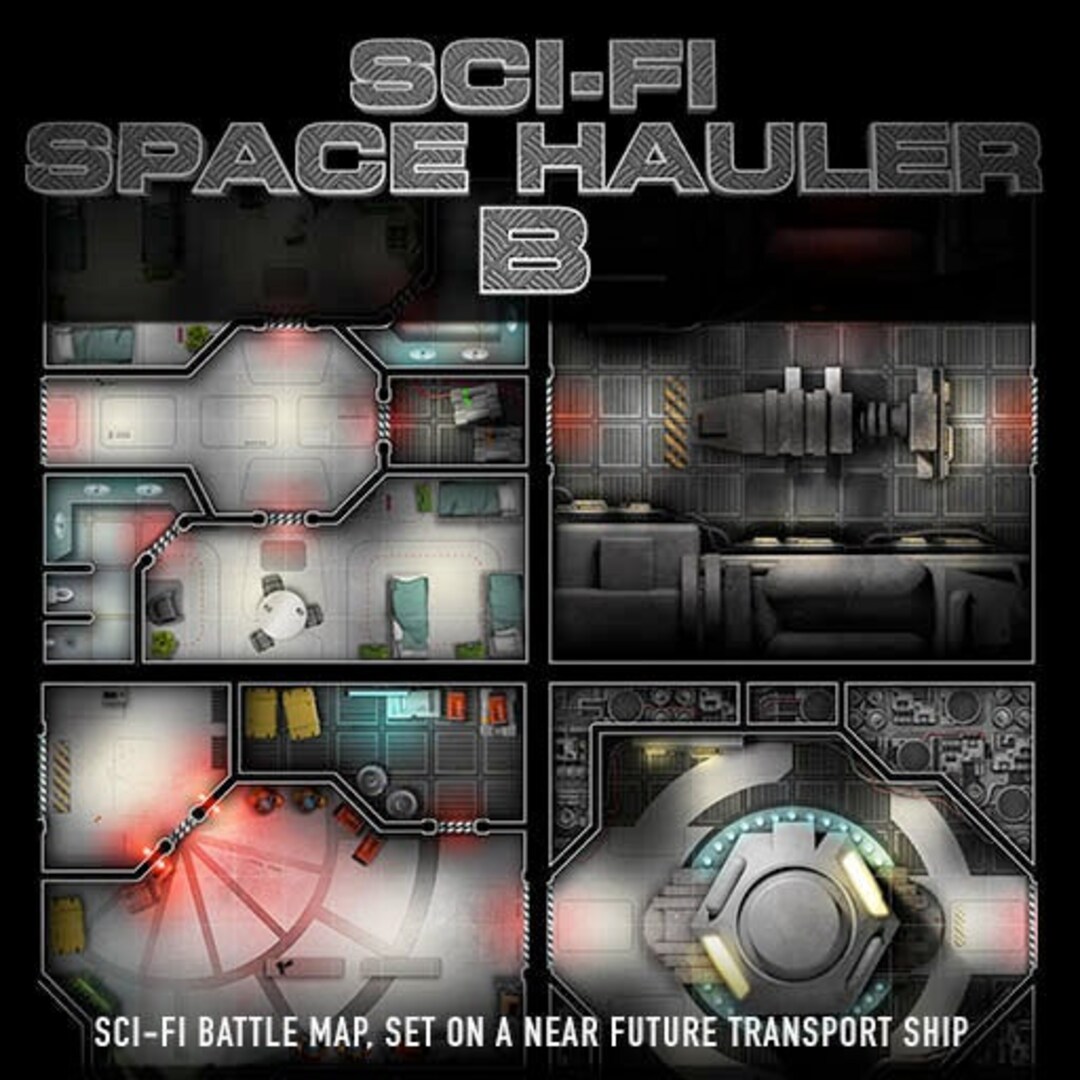 Sci-fi Space Hauler B - Etsy