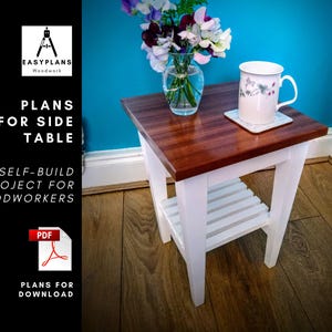 PLANS for Small Side End Coffee Table DIY Woodwork Project for the Home