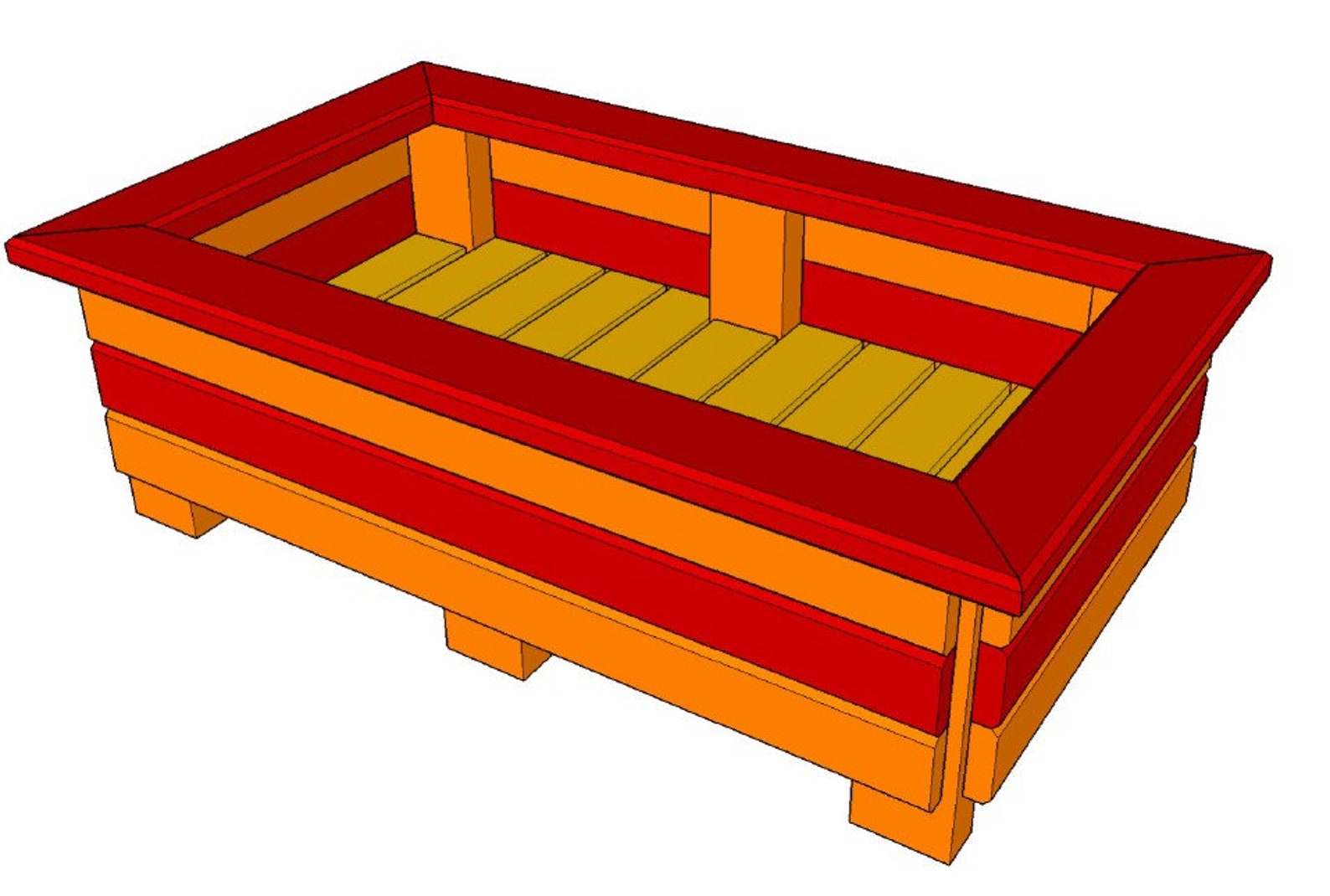 Woodworking Plans for Garden Planters 3 sizes | Etsy