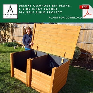 Compost Bin Plans: 1, 2, 3-Bay System (Plans for Download)