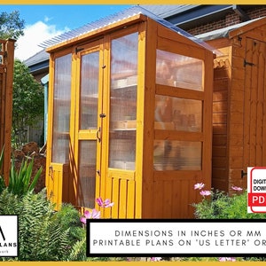 DIY Greenhouse Plans 6ft x 3ft: Woodworking Project (PDF Download)