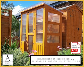 DIY Greenhouse Plans 6ft x 3ft: Woodworking Project (PDF Download)