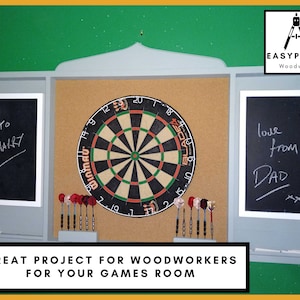 DIY Dartboard Cabinet Plans