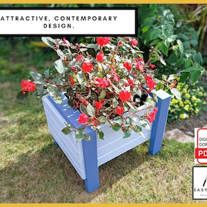 DIY Garden Planter Plans: Contemporary Raised Bed (PDF Download)