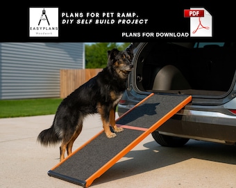 Plans for Pet Ramp DIY Self Build project