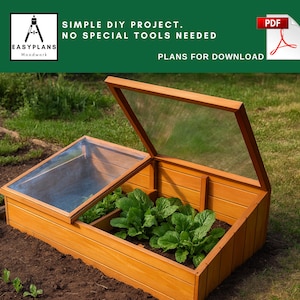 PIANI per cassone freddo, mini serra, semplice progetto fai da te di falegnameria per il giardino.