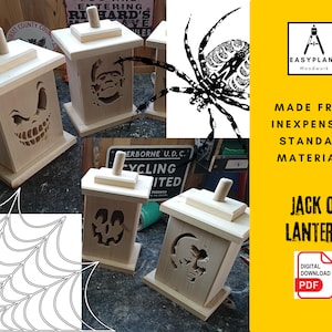 Wooden Jack O' Lantern Plans: DIY Halloween Woodworking Project (PDF ...