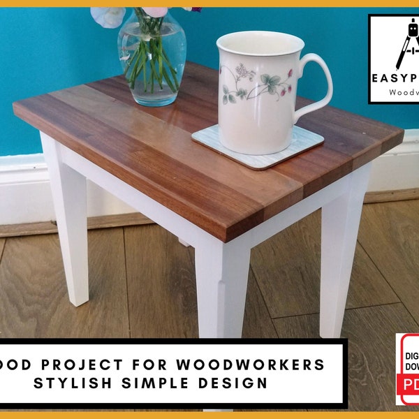 PLANS for Small Side End Coffee Table DIY Woodwork Project for the Home