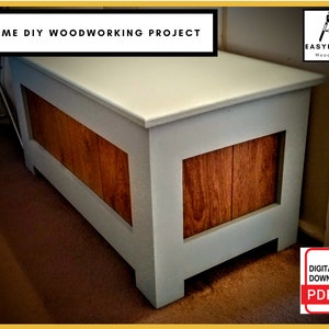 PLANS for Storage Chest Blankets Towels DIY Woodwork Project for the Home