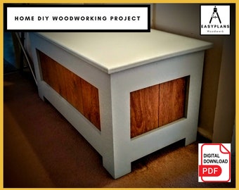 Wooden Storage Chest DIY PDF Build Plans 