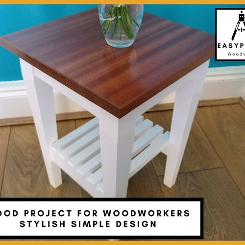 End Table Plans EASY DIY Cut and Buy List Included Etsy