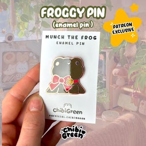 Easter Frog enamel pin/chocolate frog enamel pin/ Easter pin/Chocolate enamel pin/toad enamel pin/frog meme enamel pin/ChibiGreen