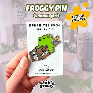 Remove Evidence Frog enamel pin/frog enamel pin/meme frog pin/Chaotic Frog enamel pin/toad enamel pin/frog meme enamel pin/ChibiGreen