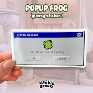 Microsoft ステッカー/システム エラー ステッカー /かわいいカエル ステッカー/カエル ステッカー/かわいい Kawaii ミーム ヒキガエル/カエル システム エラー ステッカー