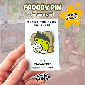 in your walls enamel pin/frog enamel pin/meme frog pin/walls enamel pin/toad enamel pin/frog meme enamel pin/ChibiGreen