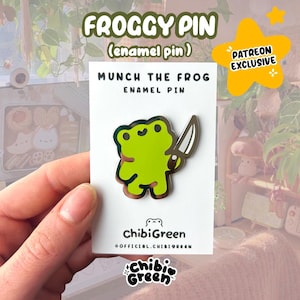 Knife Frog enamel pin/Knife enamel pin/Knife Pin /Evil Frog enamel pin/toad enamel pin/frog meme enamel pin