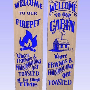Portons un toast SVG feu de camp - enseigne verticale de cabine - téléchargement immédiat | Fichiers CRV pour Cricut, projet d'artisanat DIY