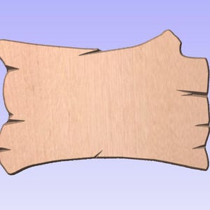 Houten bordsjabloon Logsjabloon 18 voor vectric-bestanden. Begin je houten bord met dit bestand DXF en SVG