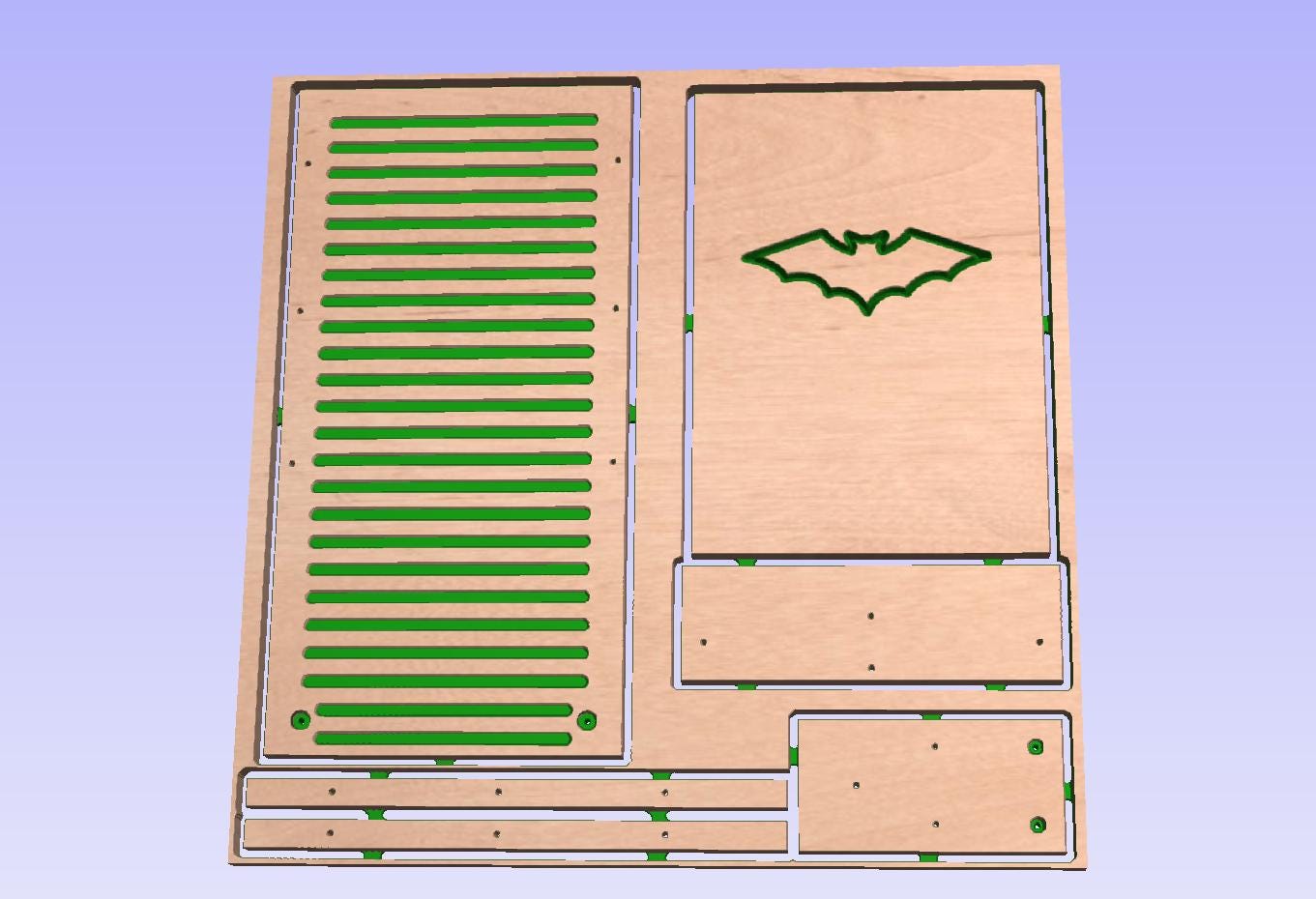 CNC Bat House Plans: Eco-friendly Wildlife Shelter (SVG, C2D, CRV Files ...