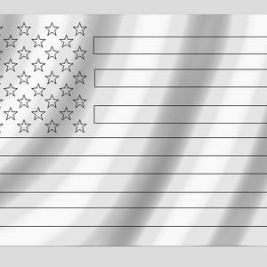 Distressed Wavy American Flag CNC File: Woodworking Project (Digital Download)