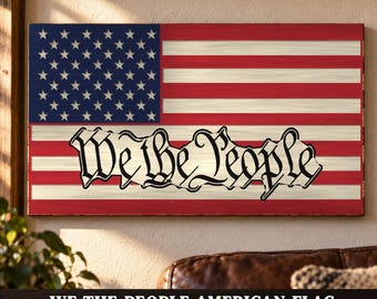 CNC American Flag "We The People" Patriotic Wall Art (Digital Download)