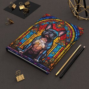 Französischer Bullenhund, Hardcover Journal Matte, , Notizbuch, Frenchie, Journal, Hund, Welpe, Welpe, bester Freund, Bullenhund