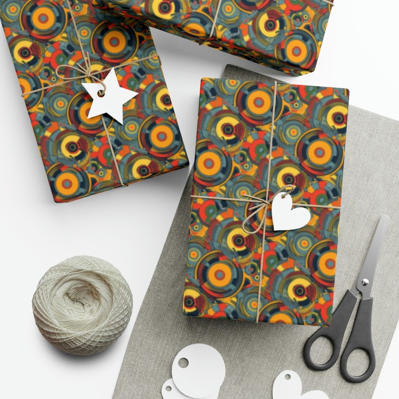 Vintage Record Player Gift Wrap Paper, Retro Music Design - Etsy