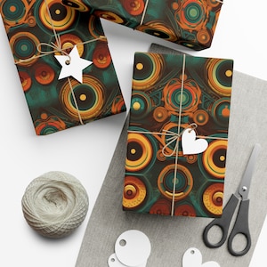 Vintage radio, Record player, Turntable, Audiophile,  Vintage, Gift Wrap Paper , vintage paper, BLUE, RED, CREAM