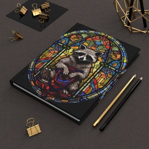 Waschbär, Trash Panda, Hardcover Journal Matte, Notizbuch, Journal,