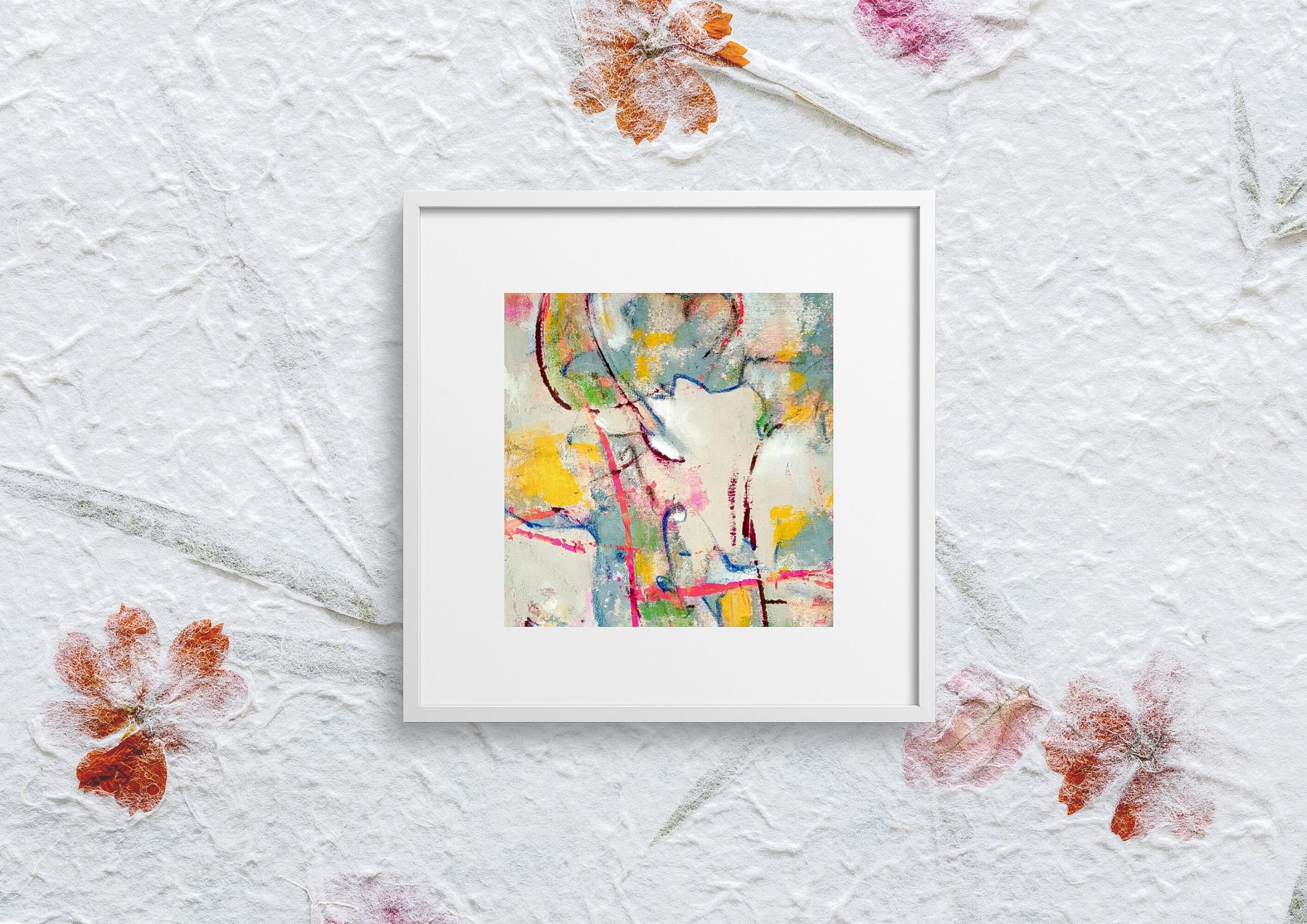 Square Printable Art Abstract Wall Art Colorful Abstract - Etsy