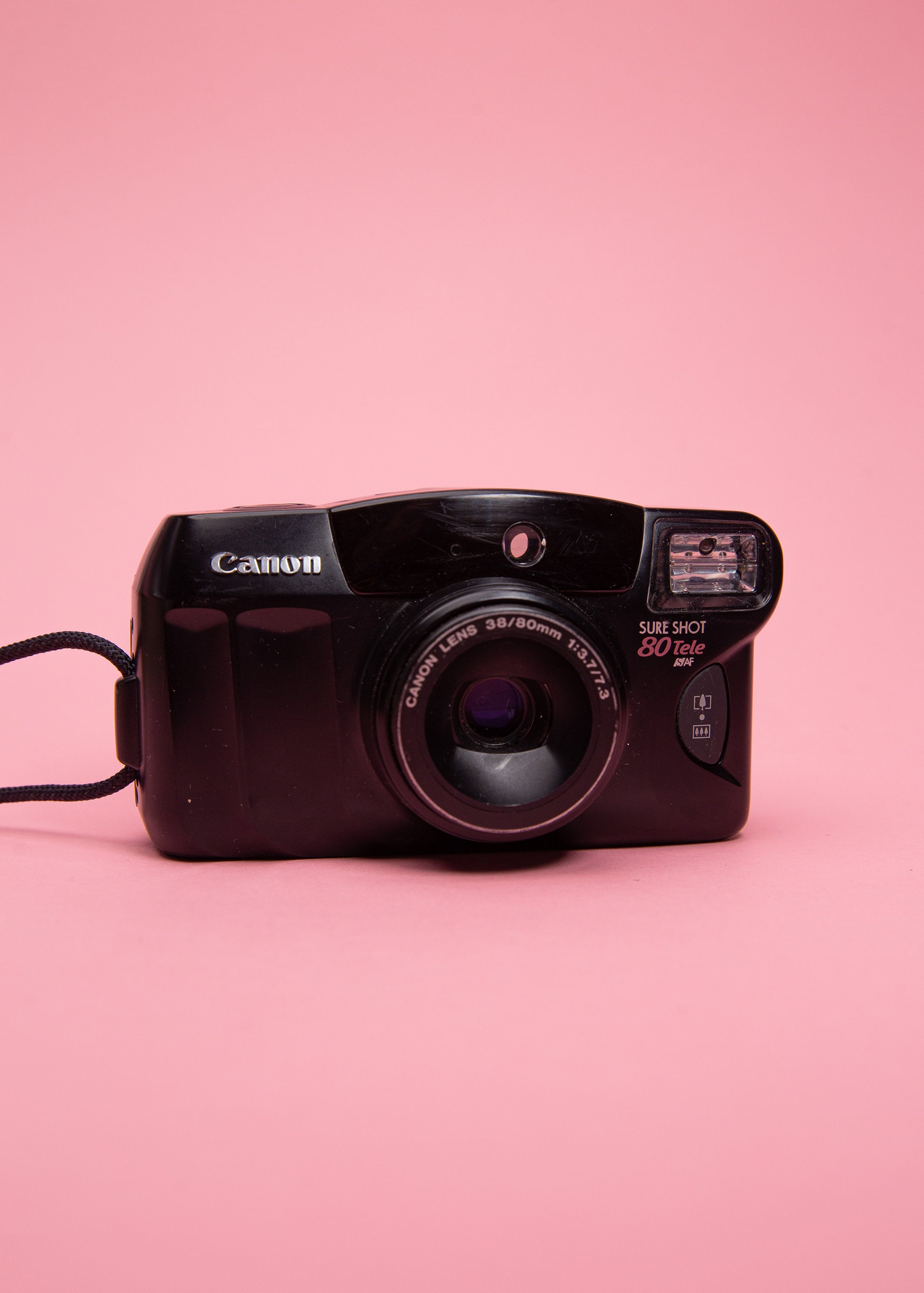 Canon Sure Shot 80 Tele Point and Shoot 35mm Film Vintage Retro Camera