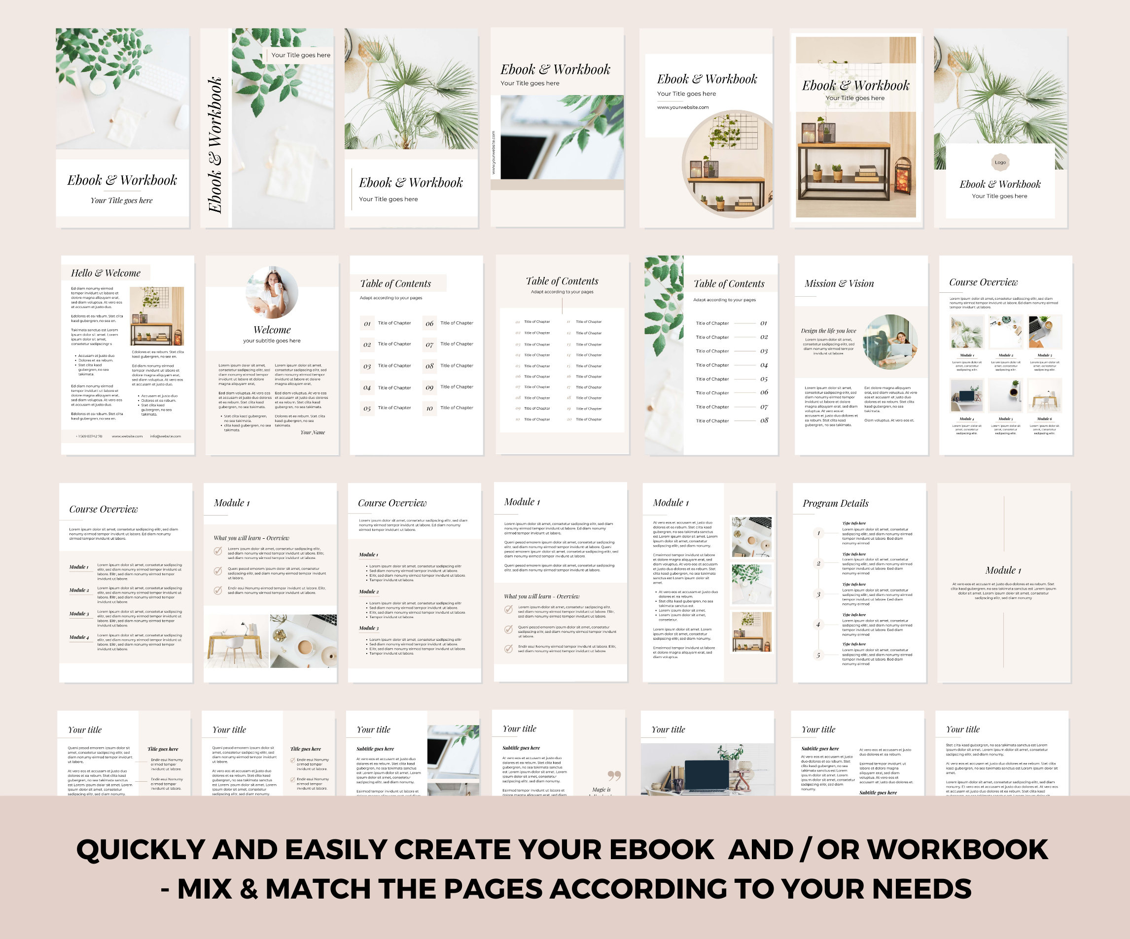 Course Creator Canva Templates Bundle | Sales Page Template Online ...