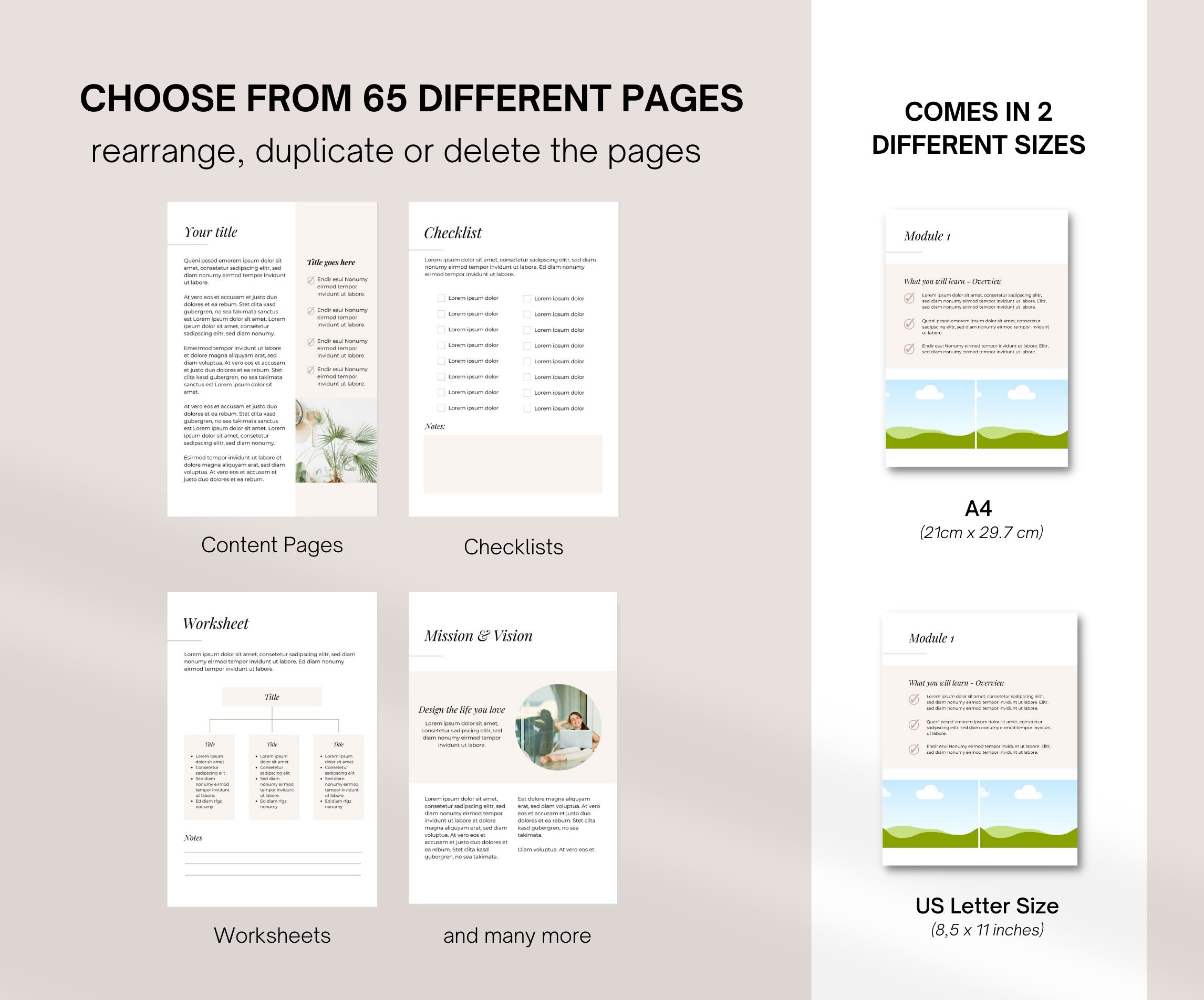 Ebook Template for Canva | Workbook Template Canva | Editable Canva ...