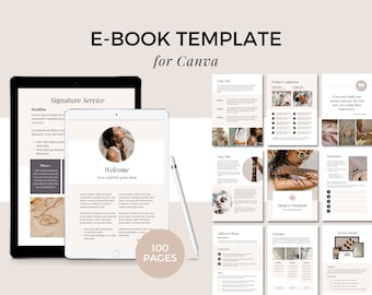 Business Ebook Template, Editable Ebook Template Canva, Workbook Template, Multipurpose Ebook Template, Lead Magnet, Ebook + Workbook Bundle
