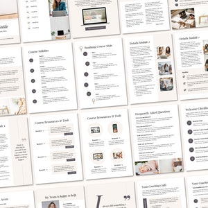 Online Course Welcome Module Examples Course Onboarding Guide Canva Template, Online Course Welcome Guide ...