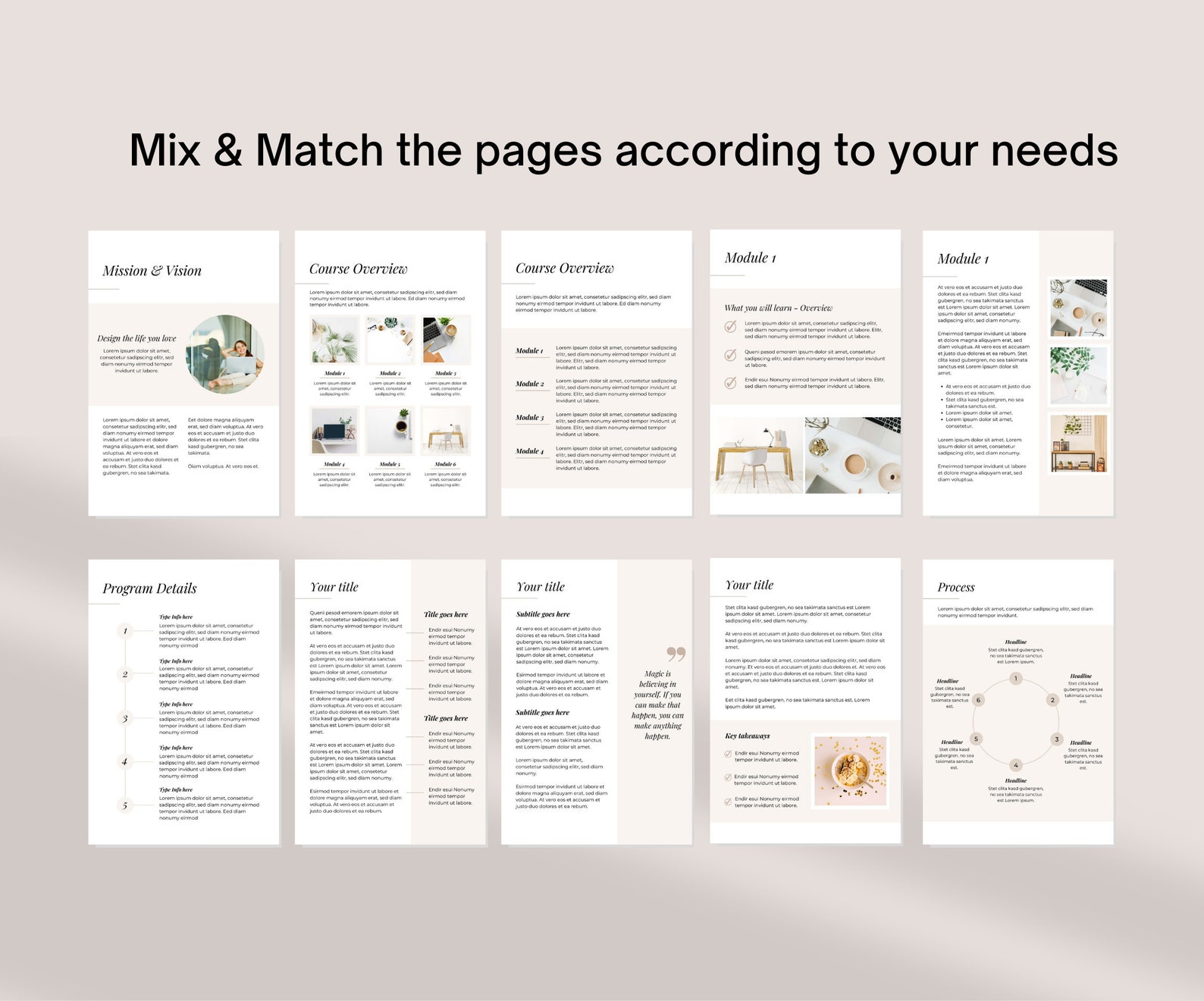 Ebook Template for Canva | Workbook Template Canva | Editable Canva ...