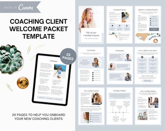 Coaching Client Welcome Package | Coaching Onboarding Packet | Client Welcome Package Template for Coaches | Coaching Worksheet | Coaching