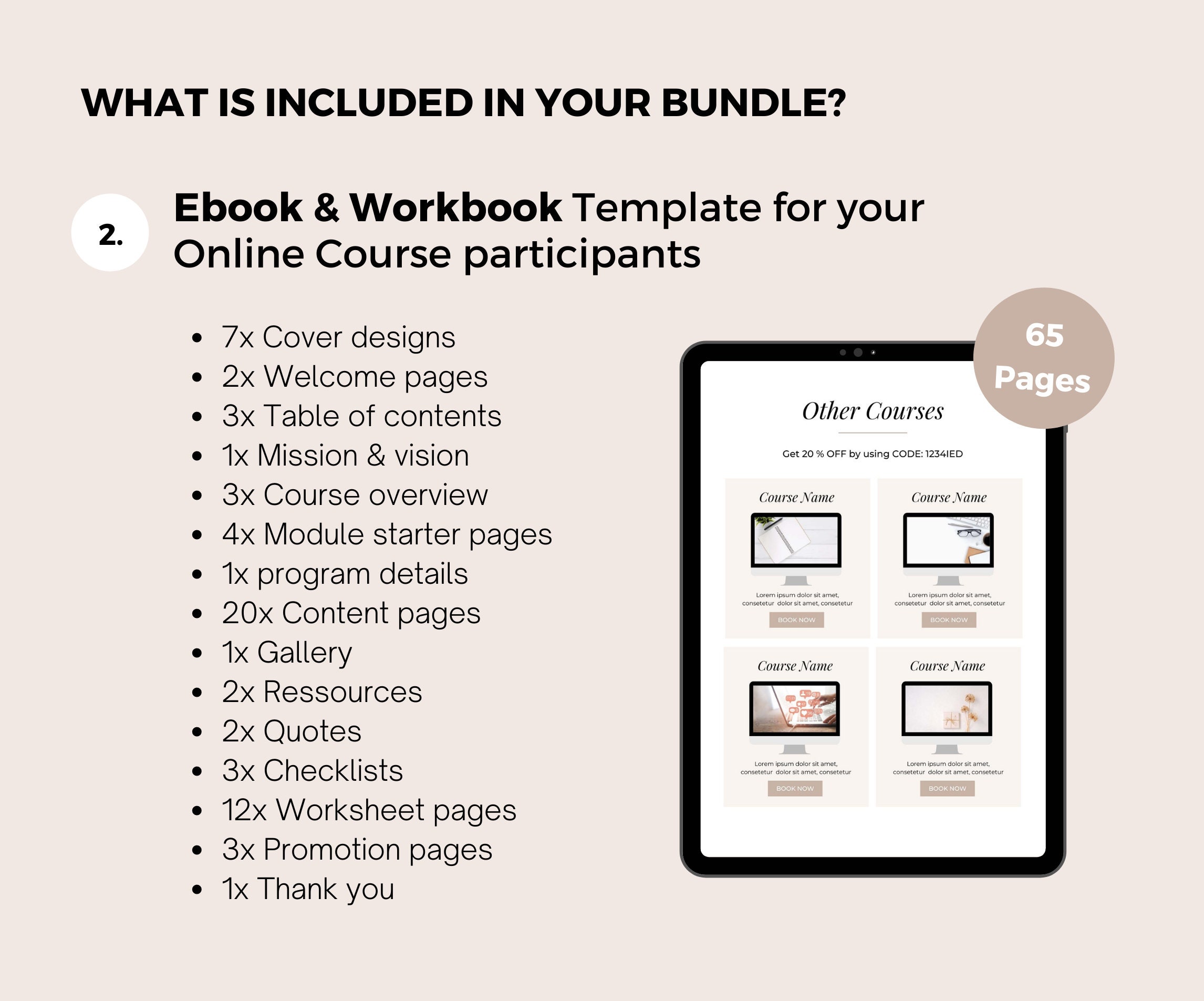 Course Creator Canva Templates Bundle | Sales Page Template Online ...