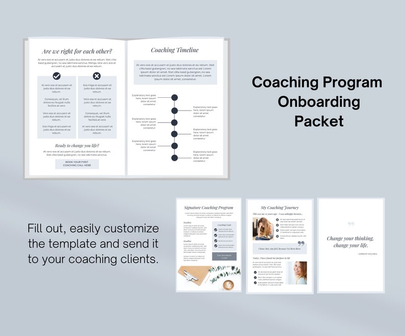Coaching Client Welcome Package Coaching Onboarding Packet image 2
