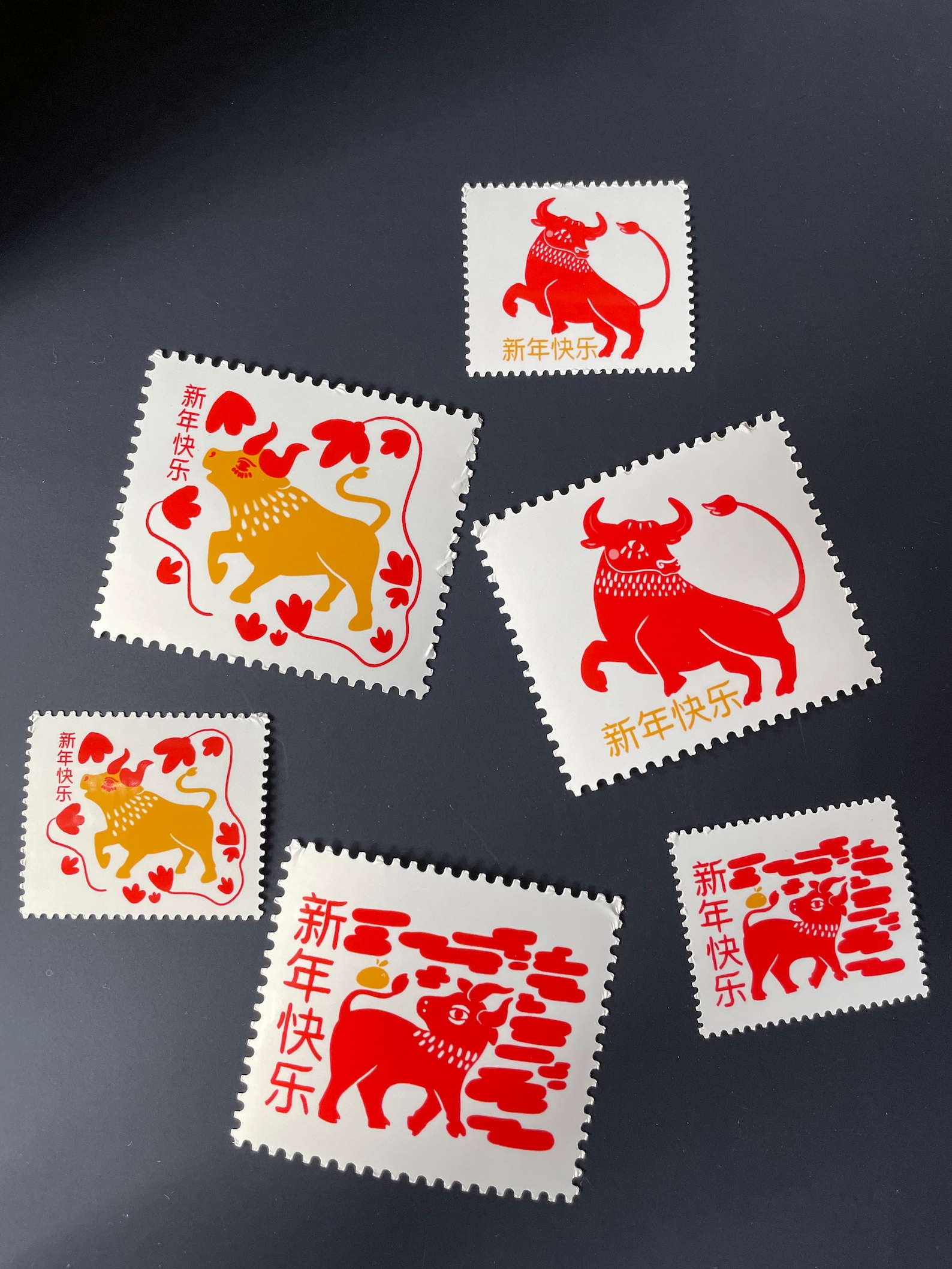 Lunar New Year Stamp sticker Etsy