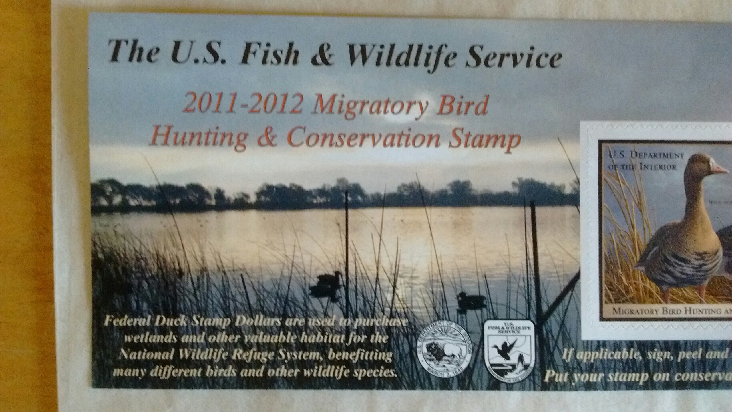 This U.S. Fish & Wildlife Service Stamp From 20112012 Has Etsy UK