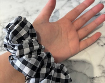 Handmade Gingham Scrunchie