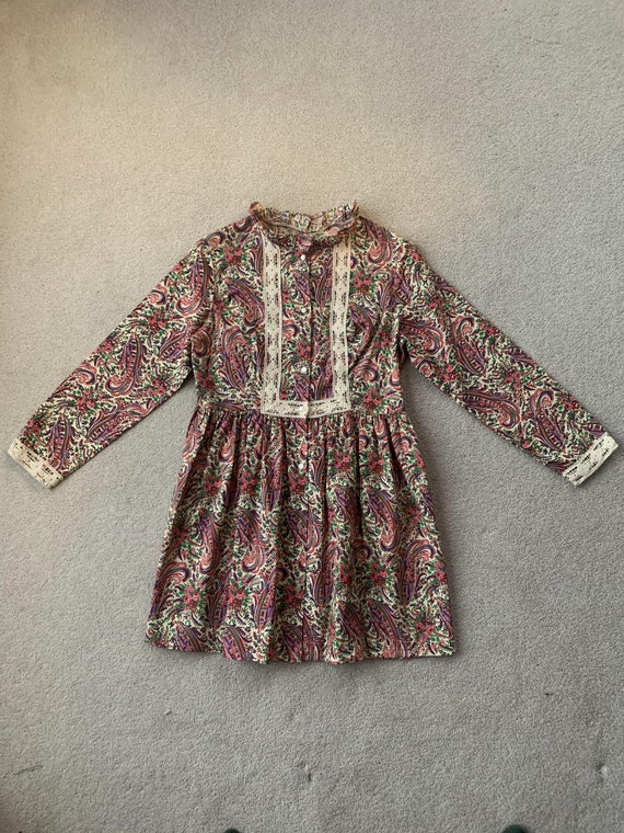 Beautiful 1970's Paisley Mini Dress