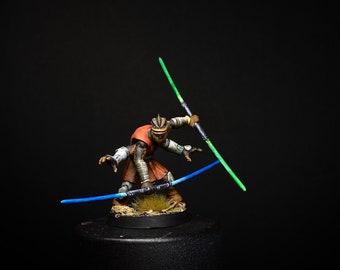Pong Krell från Clone Wars handmålad Legion miniatyrfigur || Star Wars