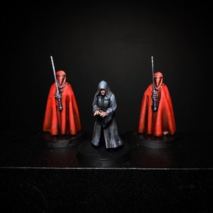 Emperor Palpatine and Royal Guards || 32mm Star Wars Legion || 3 Pieces
