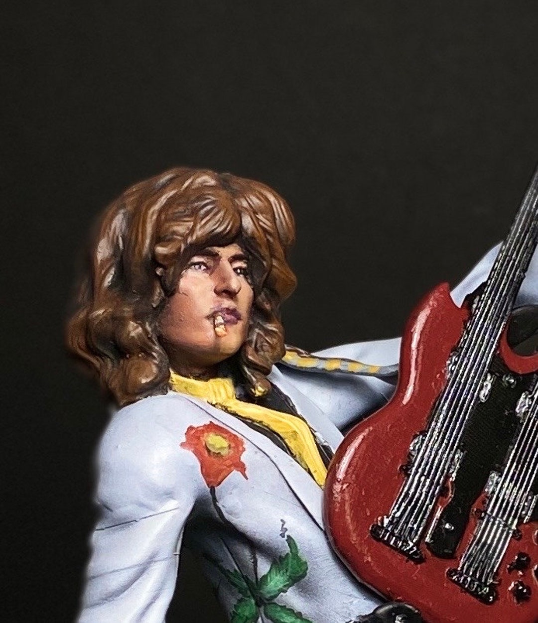 Jimmy Page With Poppy Suit || 15cm (6,5') Handpainted || Led Jimmy Page With Poppy Suit || 15cm (6,5') Handpainted || Led