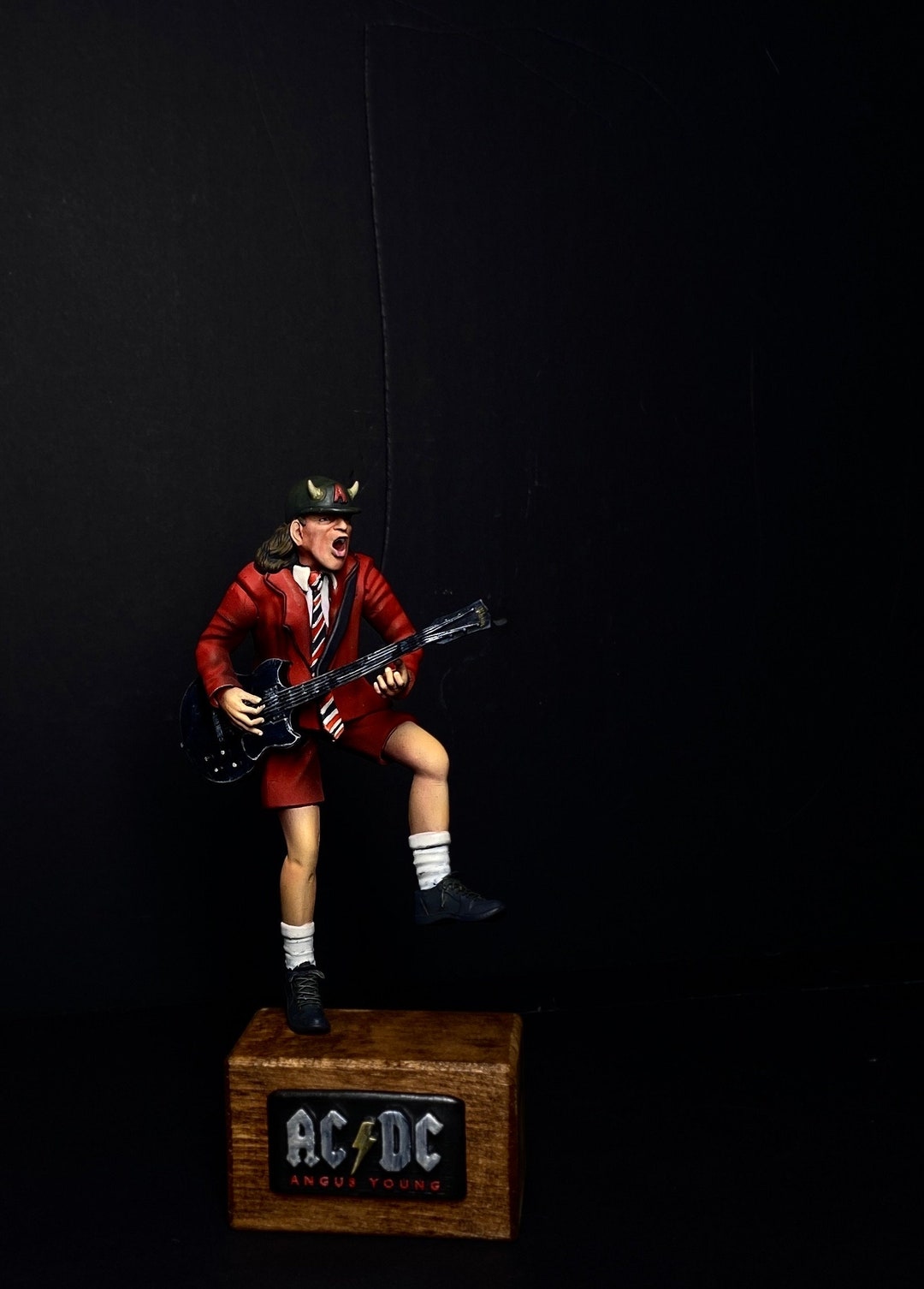 Angus Young With Red Outfit 21cm 8,2 Handpainted AC/DC - Etsy
