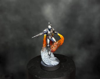 Jango Fett with Jett Pack on fire || 32mm FLegion Scale Mini